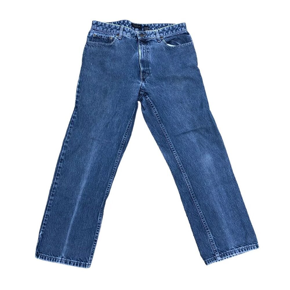 Vintage VAN HEUSEN Dad Denim Jeans Men's 33 x 30 Straight Leg Medium Wash Pants﻿